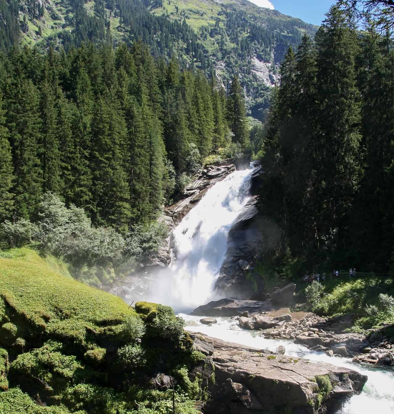 Krimmler watervallen in het Salzburgerland Krimmler watervallen in het Salzburgerland