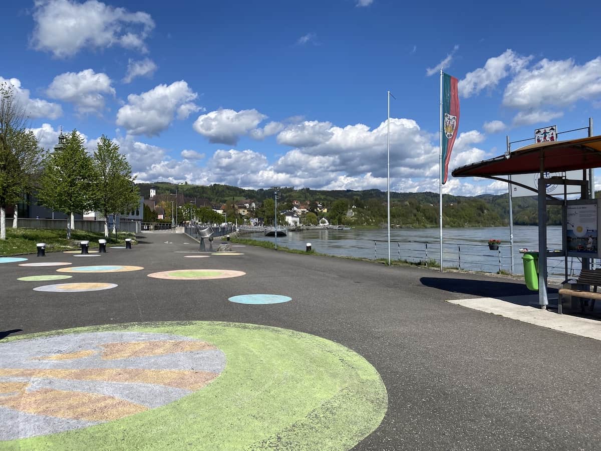 Fietsknooppunt Donauradweg Grein Oberösterreich Fietsknooppunt Donauradweg Grein Oberösterreich