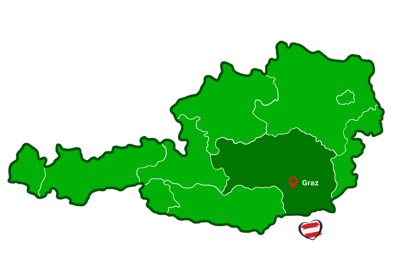 Oostenrijk-map-steiermark-met-kinderen Steiermark met Kinderen - Kaart