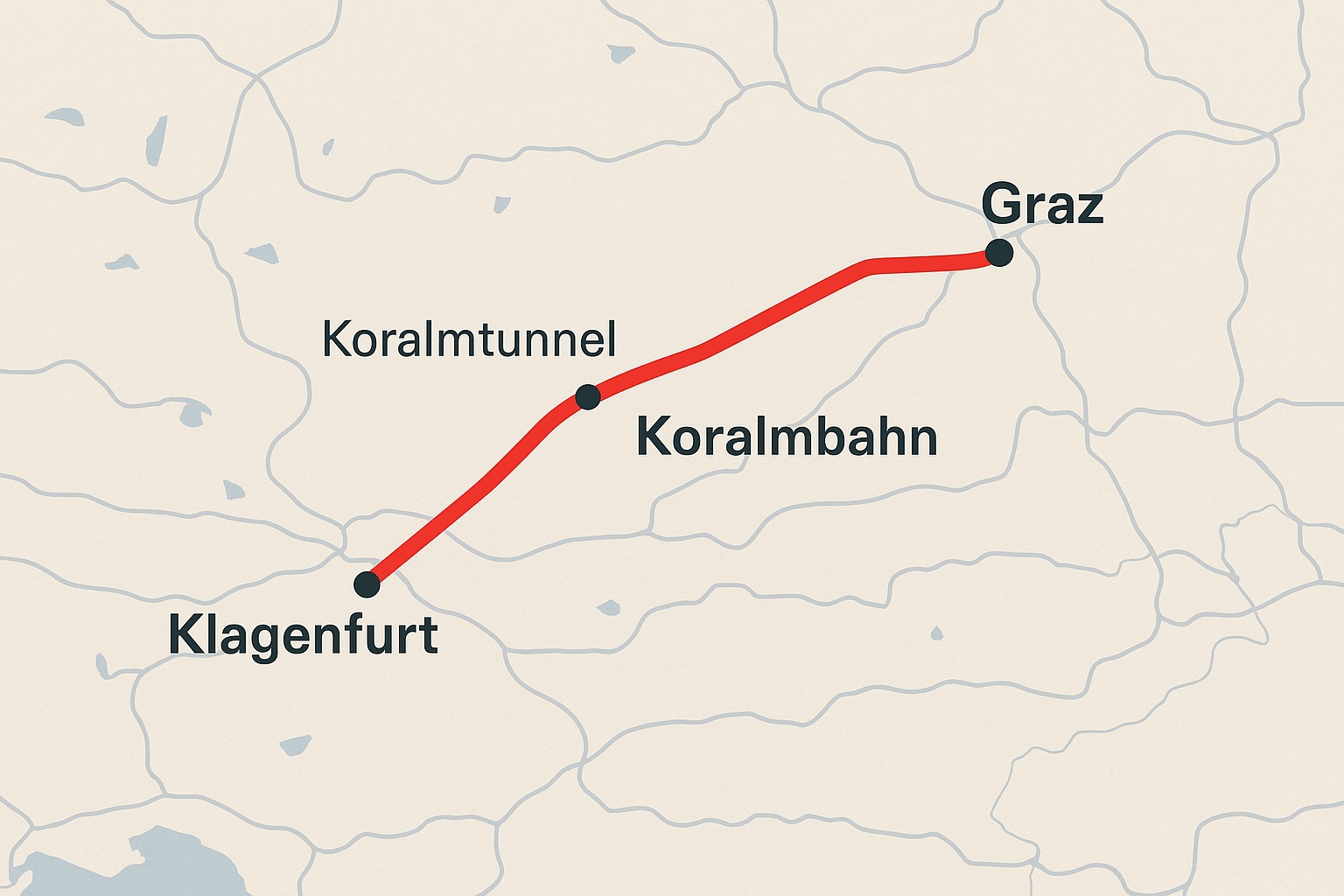 Koralmbahn-oostenrijk Oostenrijk investeert in modern treinvervoer