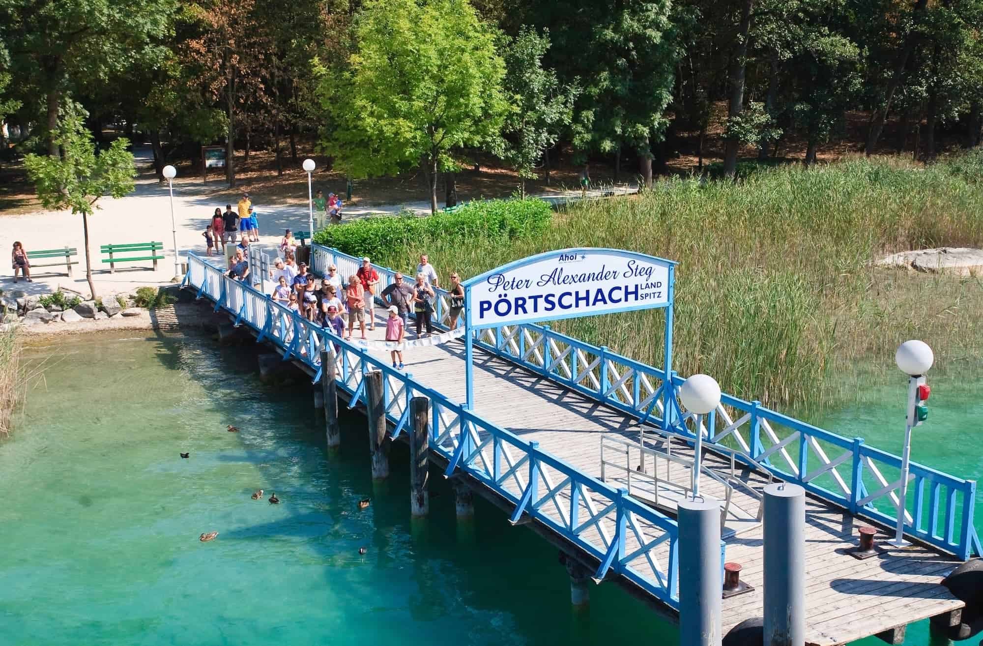 Oostenrijk-karinthie-portschach-dp-43103663_pier Pörtschach - Wörthersee - stijger rondvaartboot