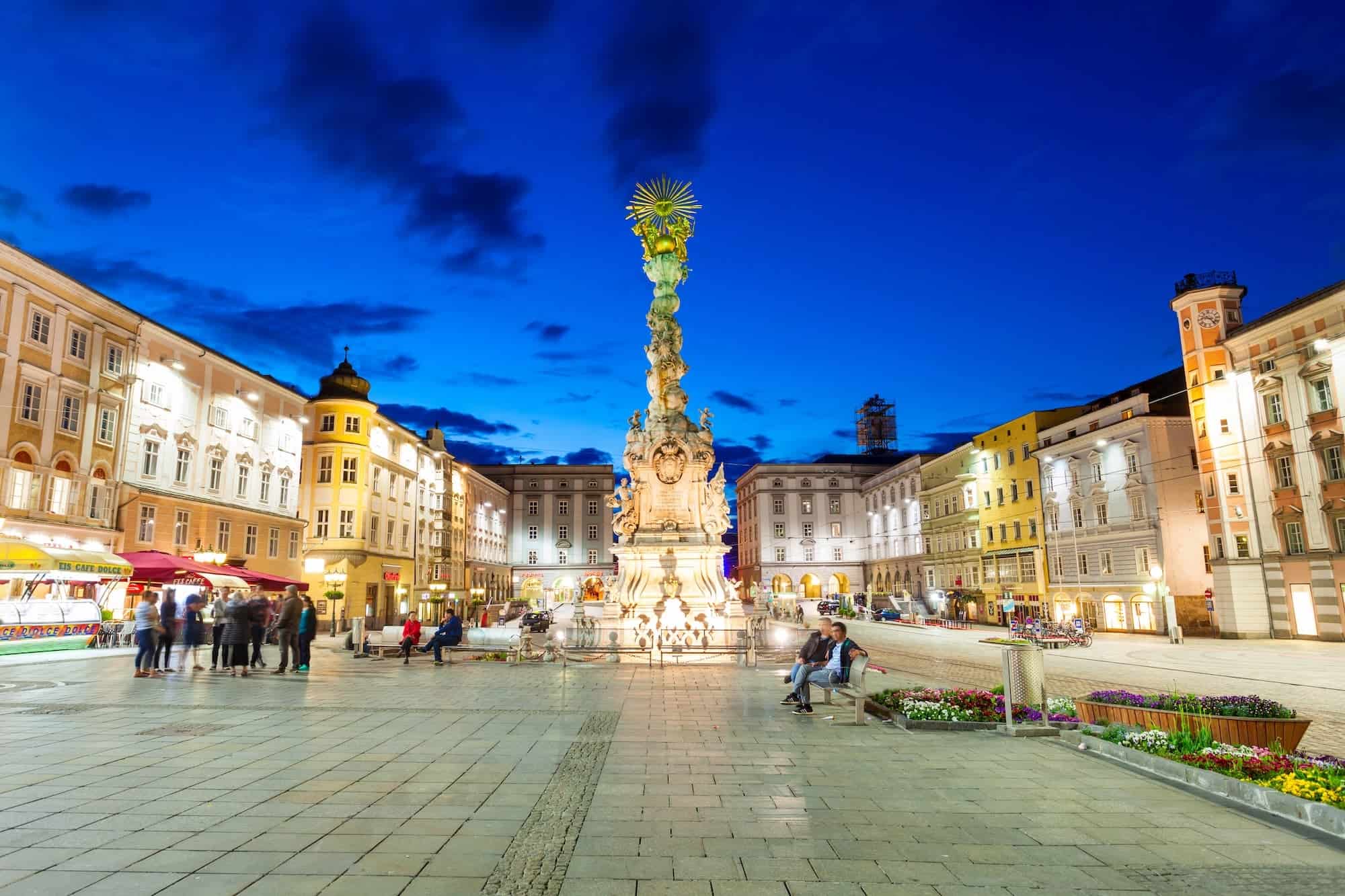 Linz is een leuke stad in de zomer
