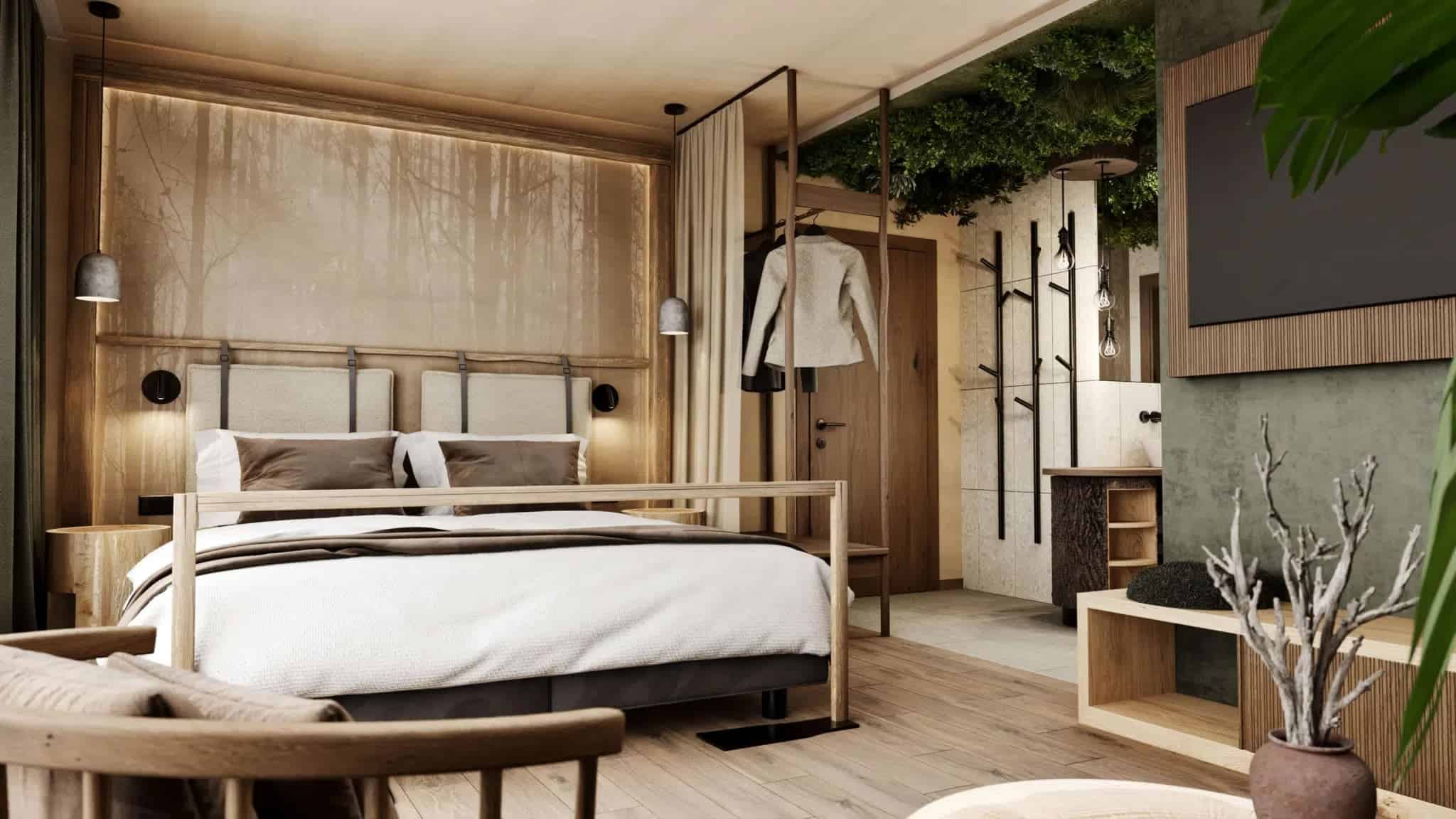 Een hotelkamer in familiehotel Eder Frida in Maria Alm