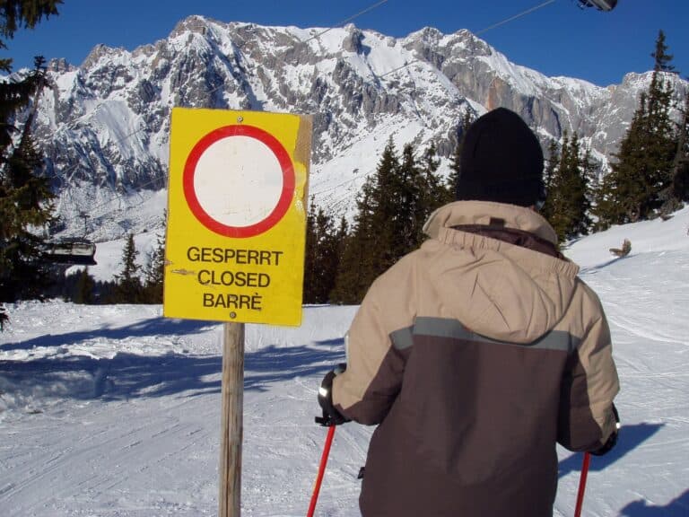 Lawine gevaar in oostenrijk