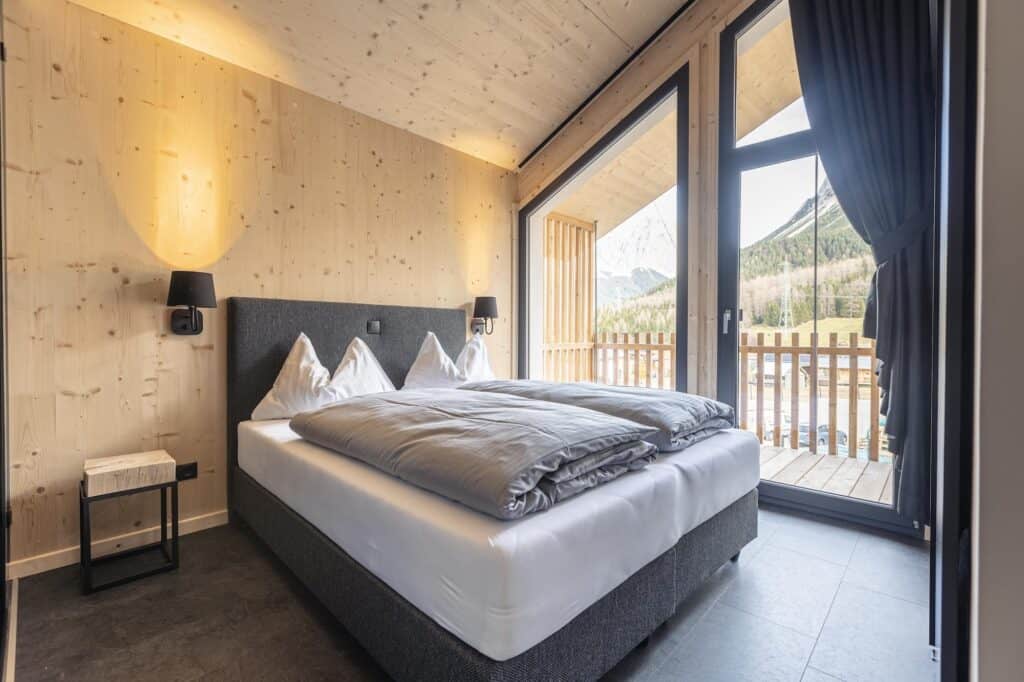 Alpenchalets Biberwier Zugspitze slaapkamer