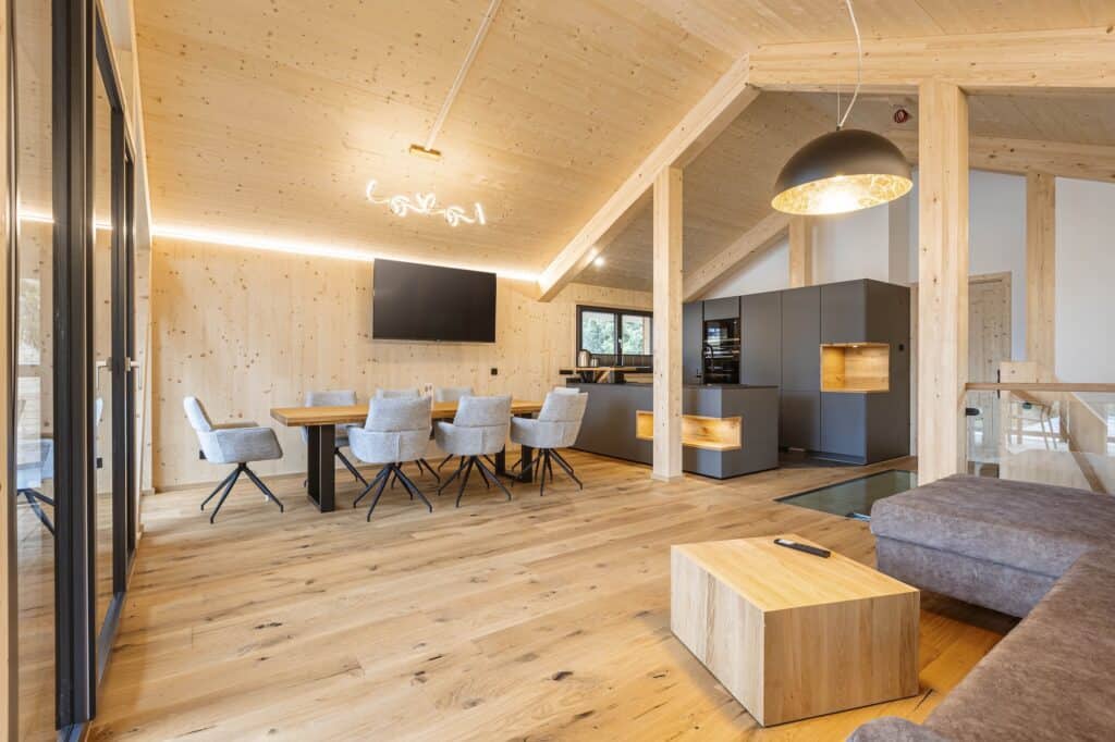 Naturchalets Turracher Höhe van ALPS RESORTS Naturchalets - Turracher Höhe - woonkamer