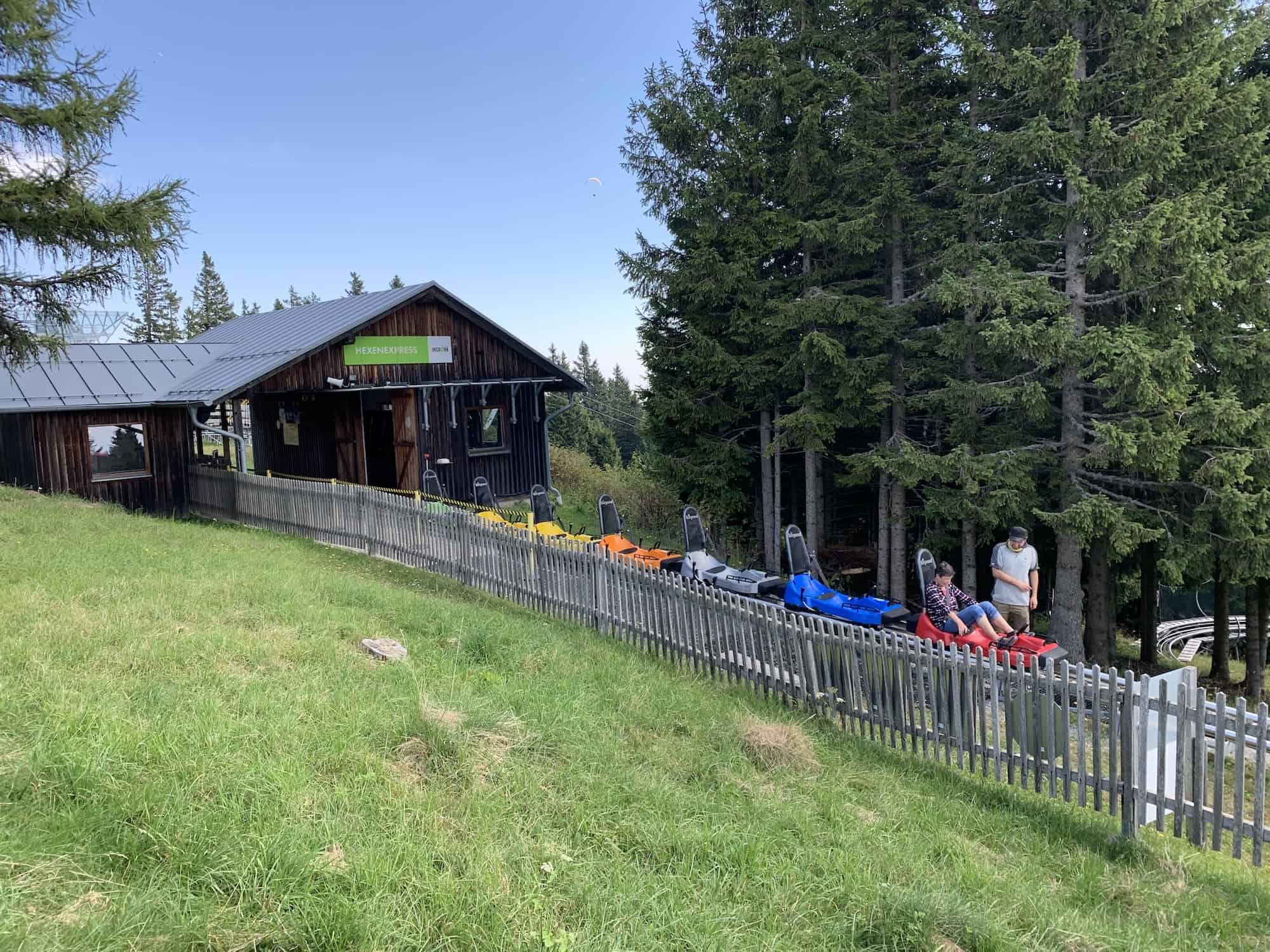 Rodelen op de Schöckl bij Graz