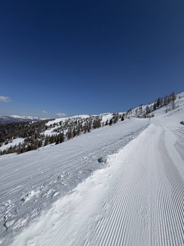 De pistes in Bad Klein kirchheim liggen er in de lente ook perfect bij