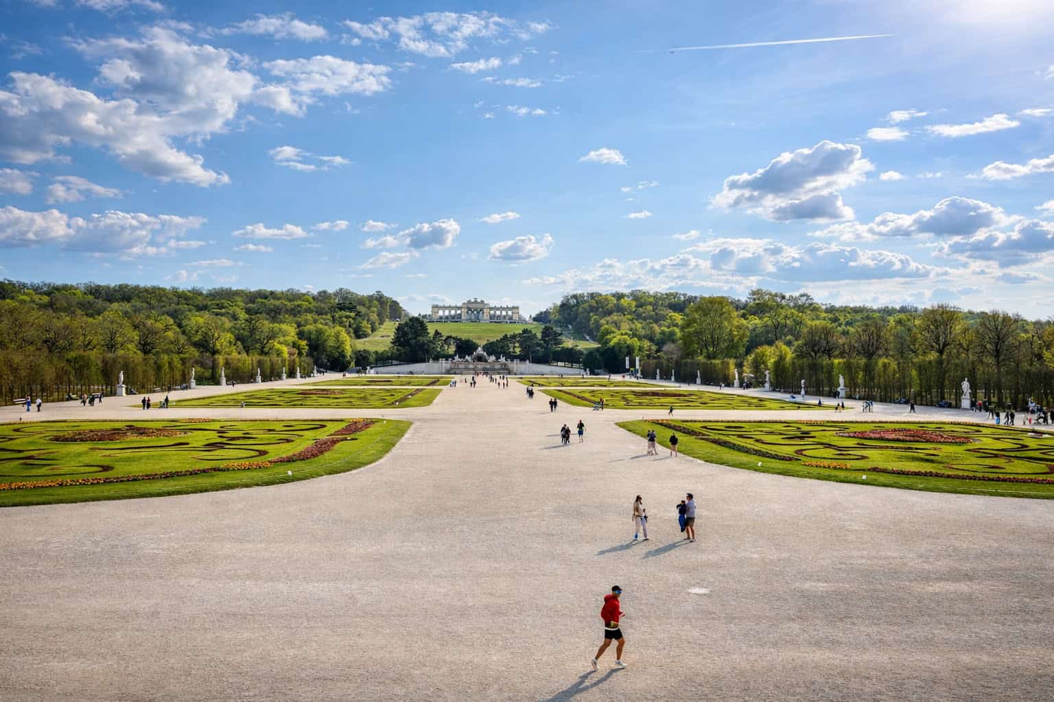 De tuinen van Schloss Schönbrunn in Wenen