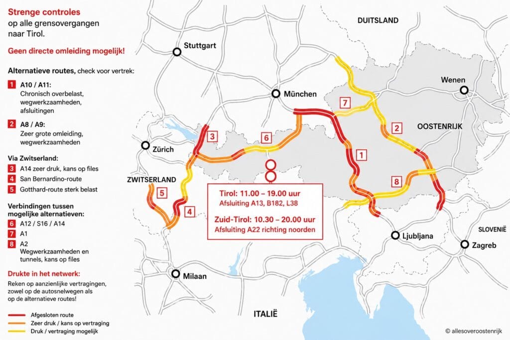 Brennerpas op 30 mei 2026 afgesloten Brennerpas dicht op 30 mei