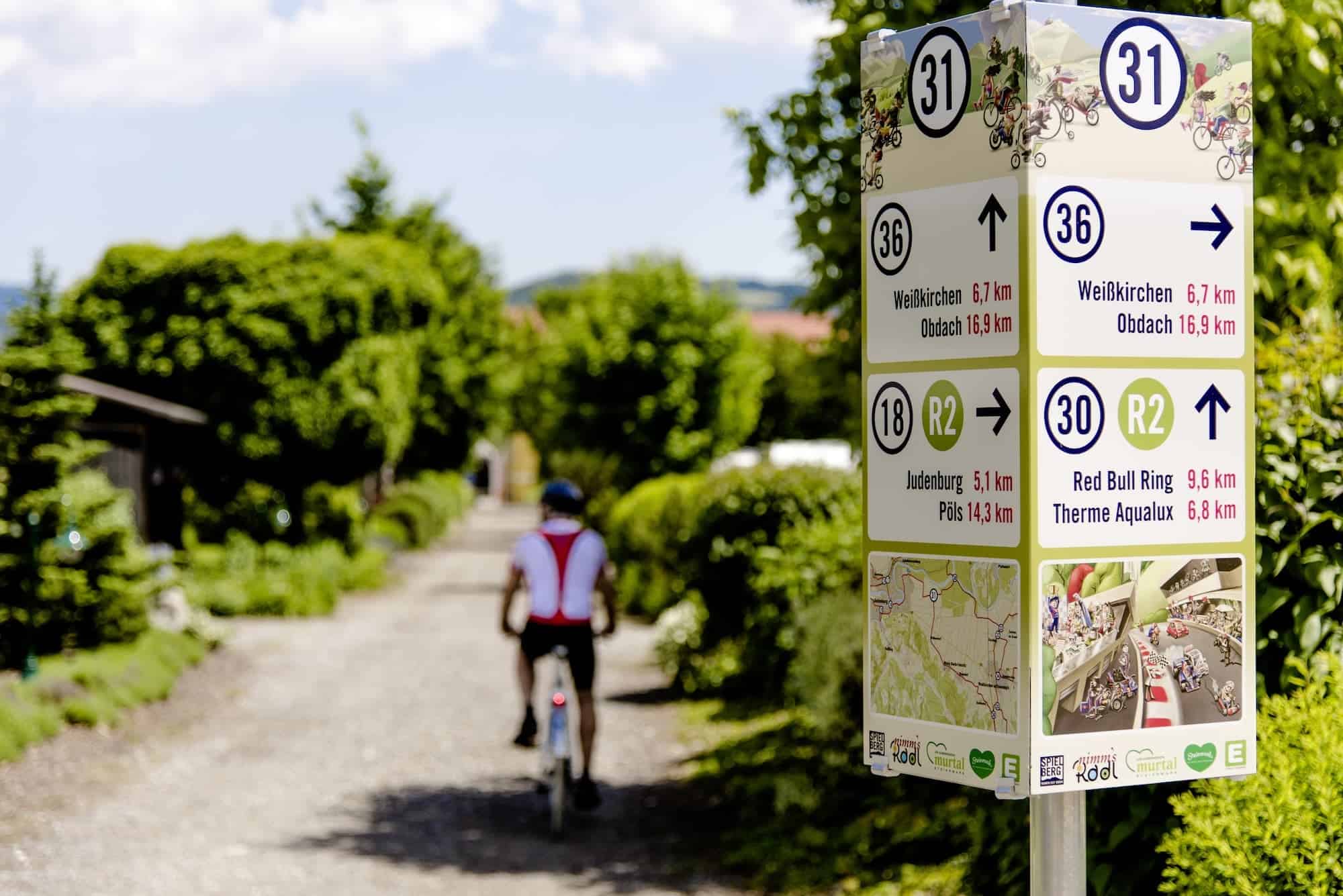 50plus-Campingpark-Fisching-2 Camping 50 plus Fisching Murtal meerdere fiets routes via knooppunten
